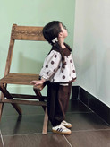 ست شومیز شلوار خالخالی